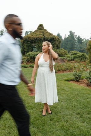 Elizabeth rose garden engagement and ceremony portraits Hartford ct