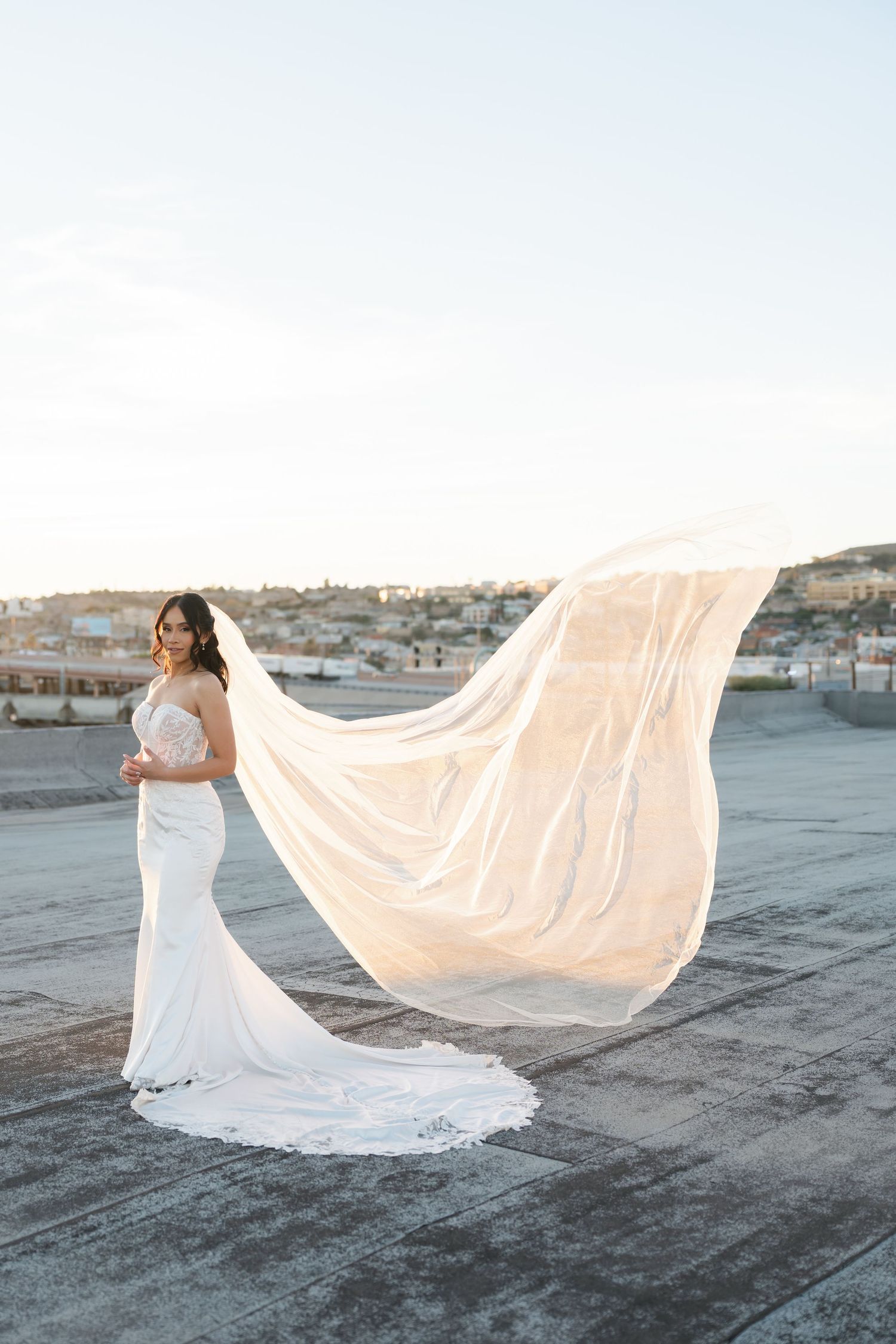 Wedding photographer at EPIC railyard in El Paso, TX