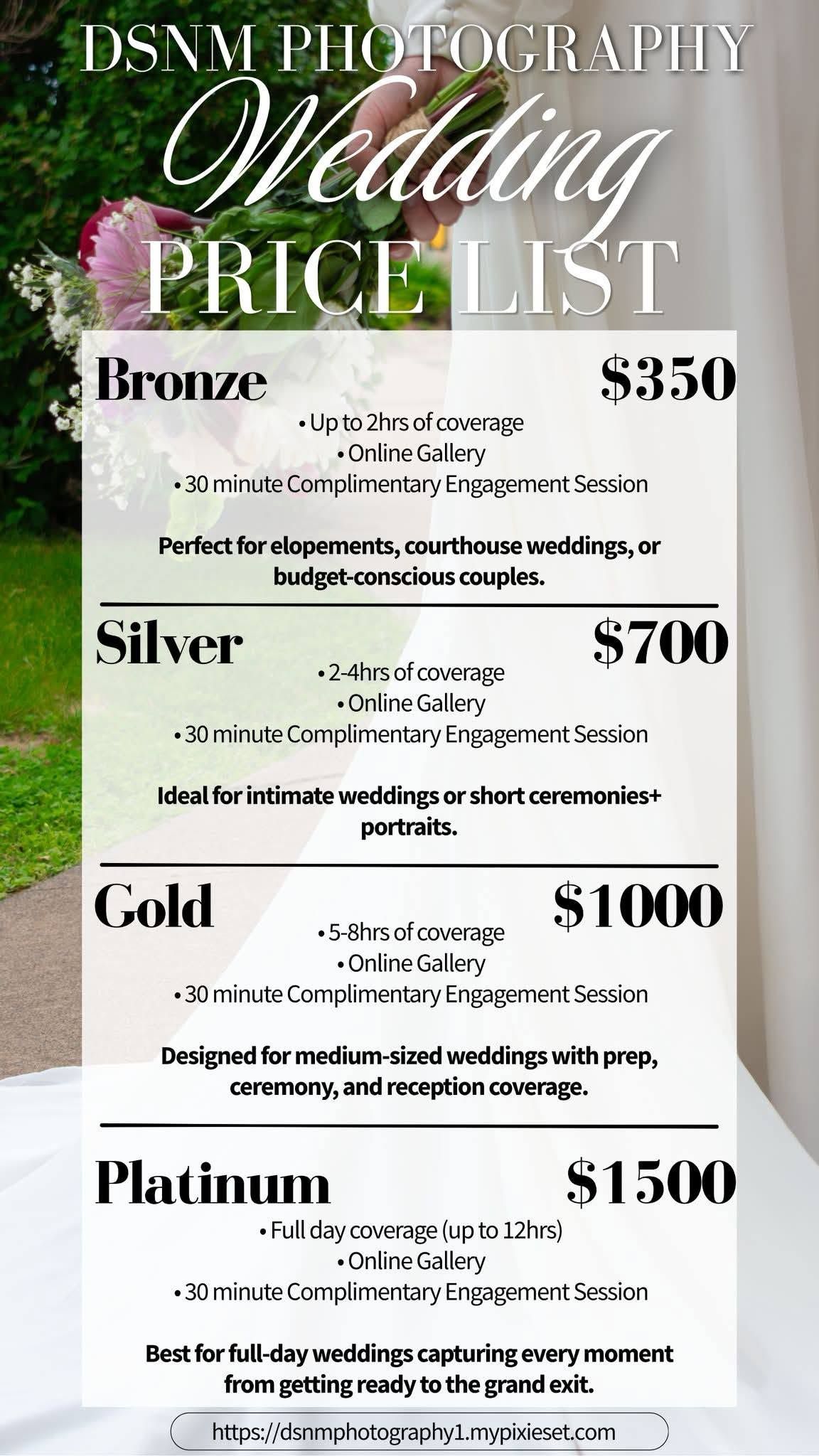 wedding prices