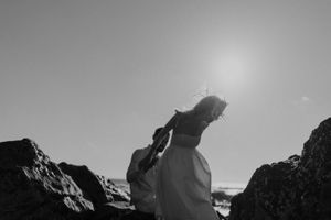 Intimate elopement moment in Portugal, captured in natural light