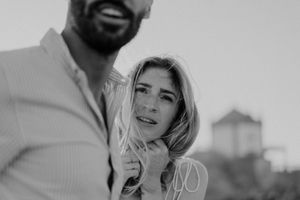 Emotional embrace during a symbolic elopement in Porto — unposed and cinematic.