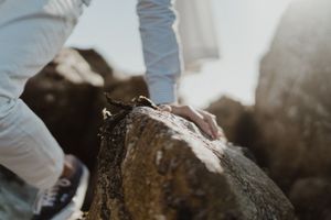 Storytelling image of two people simply being — documentary couple photography in Portugal.