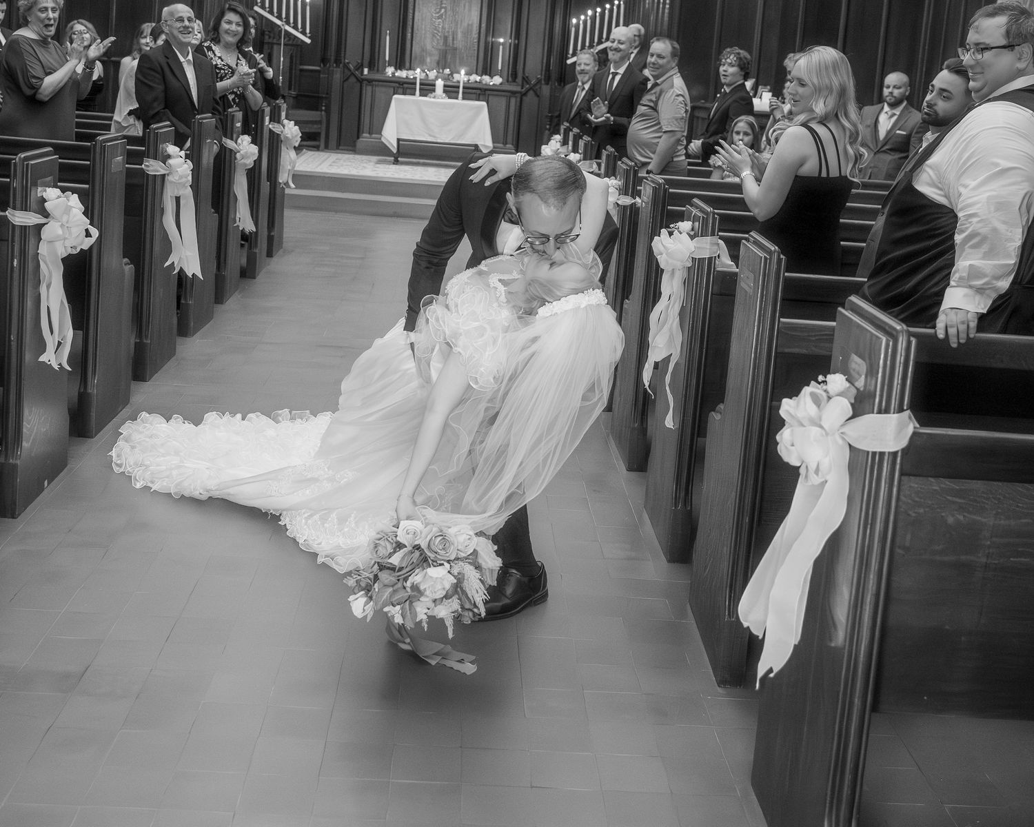 Discover a stunning Andover, MA wedding at The Chapel at West Parish, complete with a vintage Rolls Royce and photography by Christopher Ras