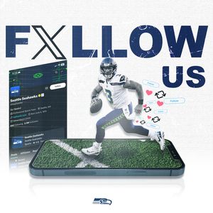 Digital sports app interface mockup showing football player silhouettes and game statistics.