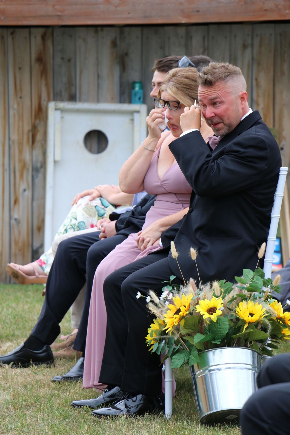 Mom and Dad...fun loving, and sentimental. This wedding had all the feels...and rain.