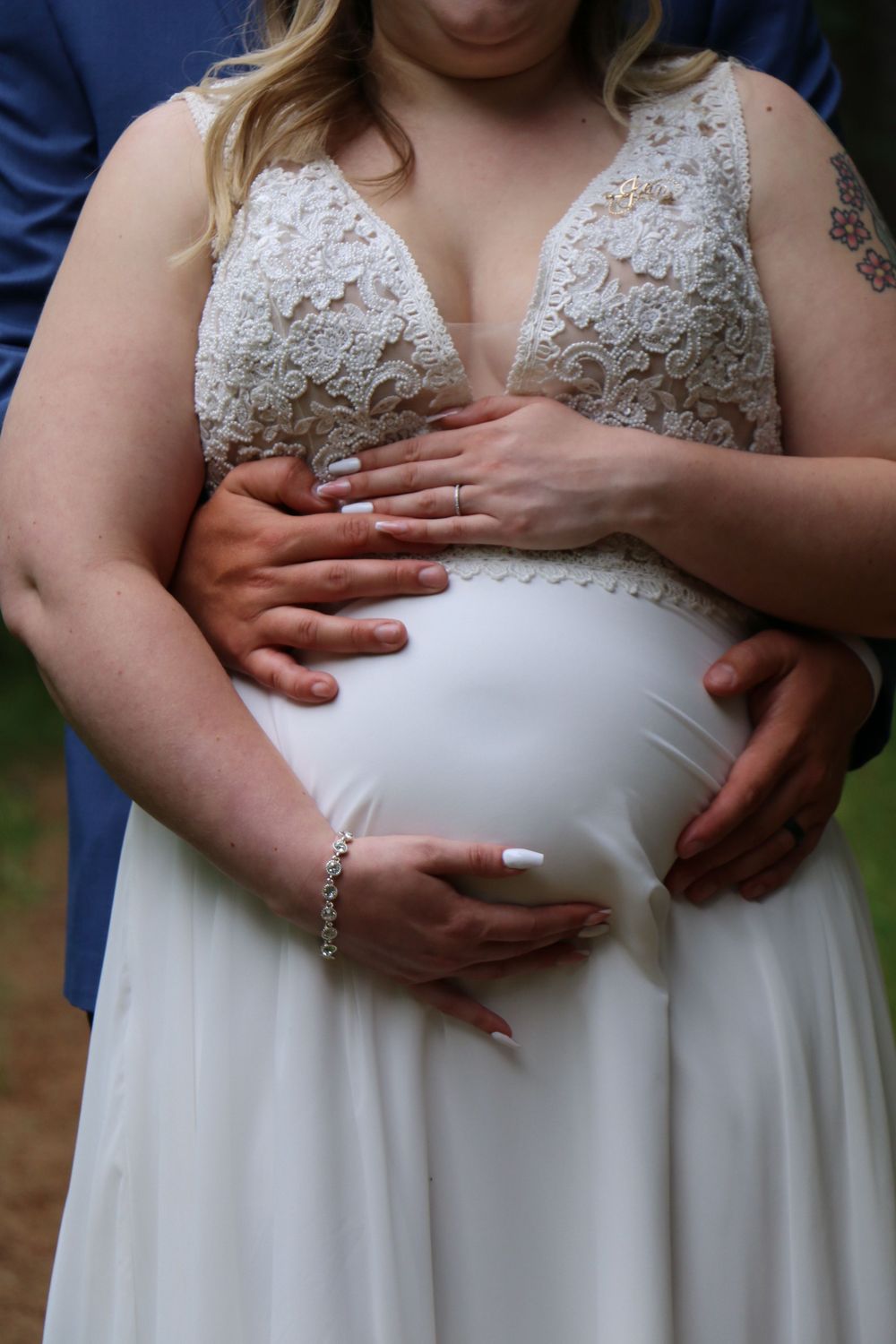 Maternity and Wedding makes for beautiful memories. This couple had such a fun loving group of friends and family. Beautiful colours too!