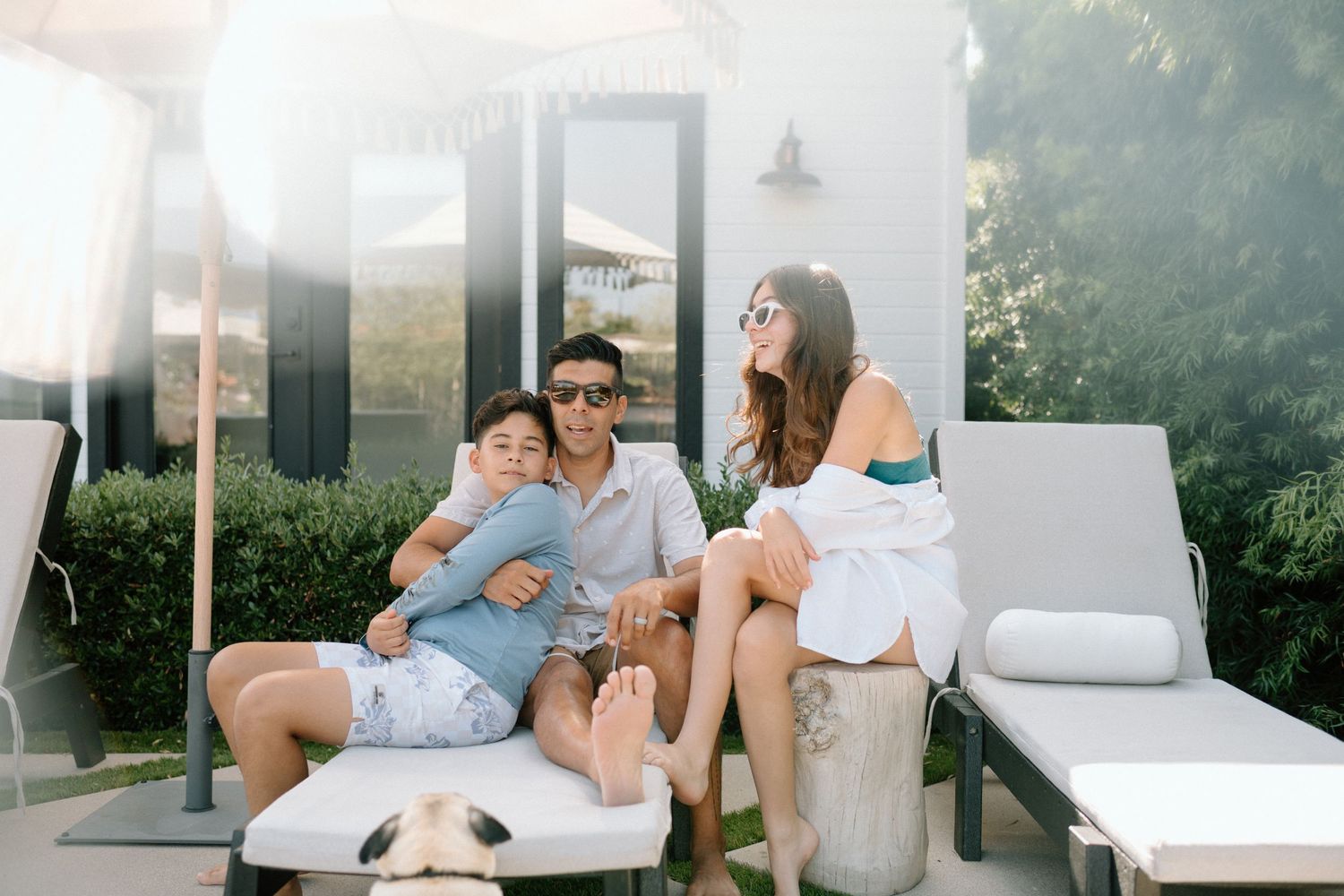 A multi-panel photo series showing intimate lifestyle moments captured on film in natural lighting and outdoor settings.