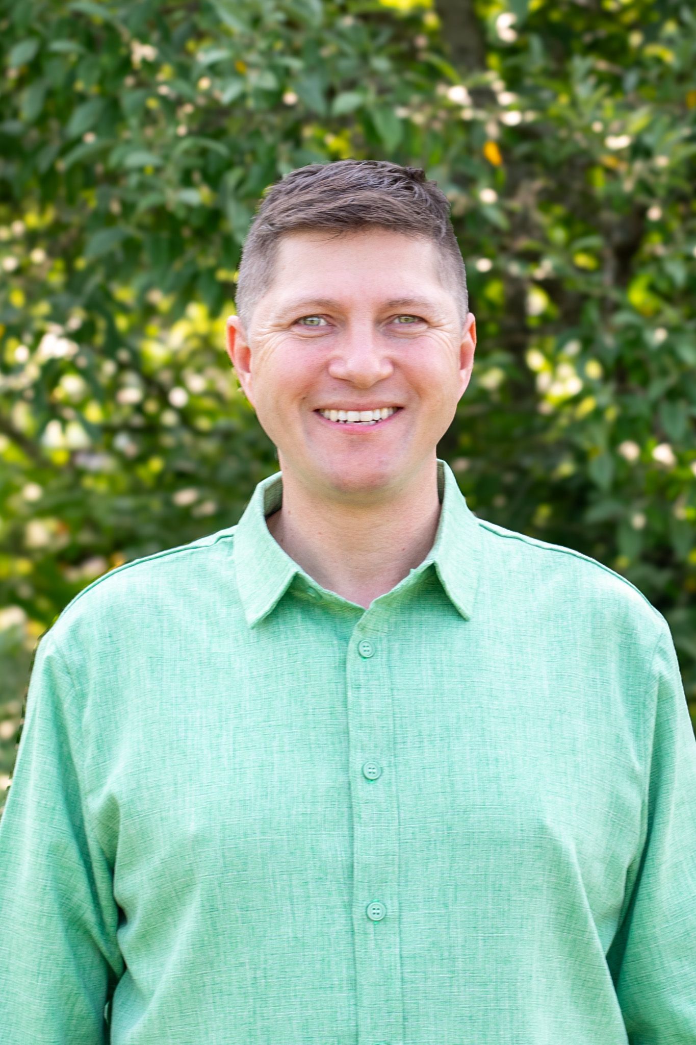 Second outdoor headshot of man in Cincinnati capturing premium professional portrait for luxury clients
