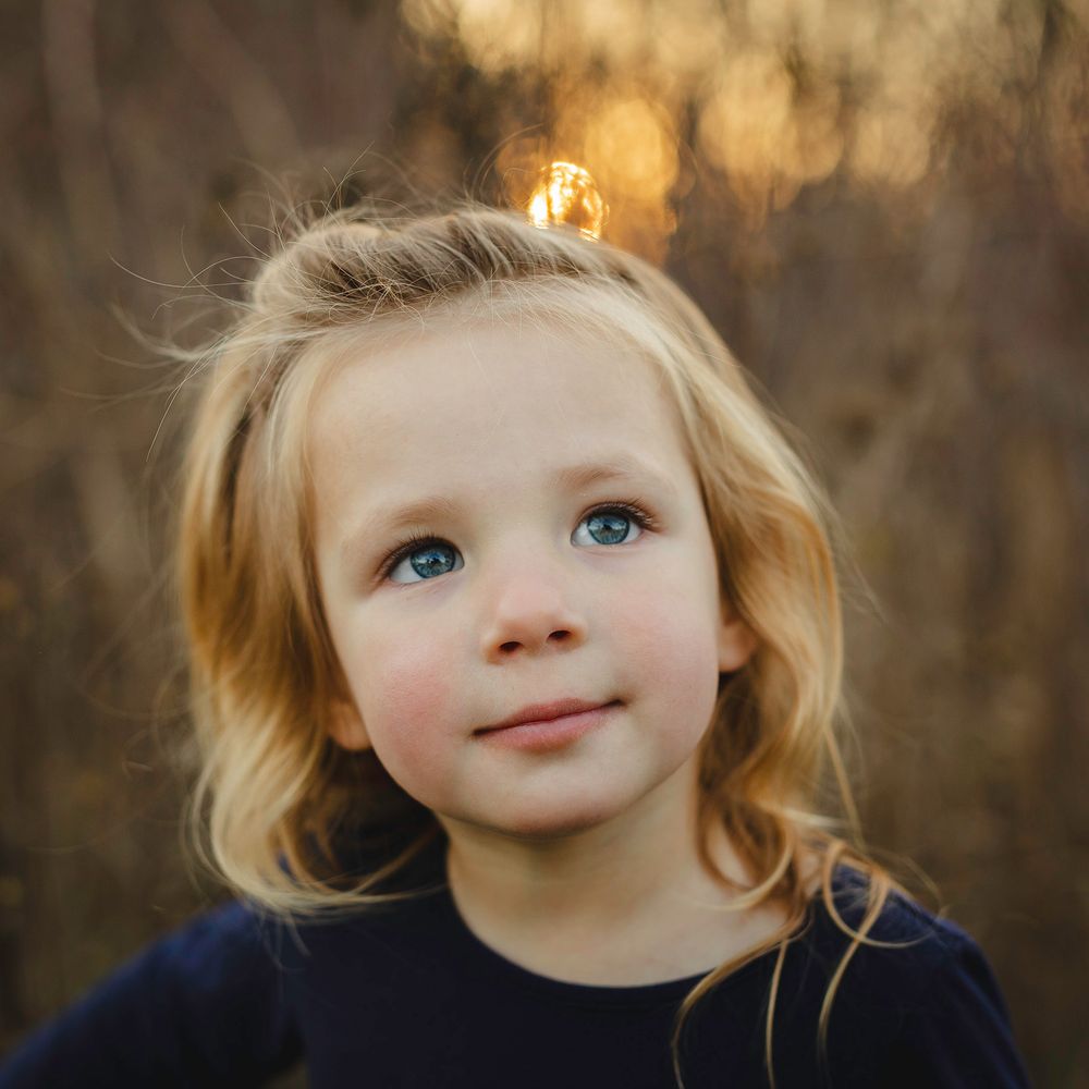 Close up of a toddler in photo session in Oakland County Michigan
