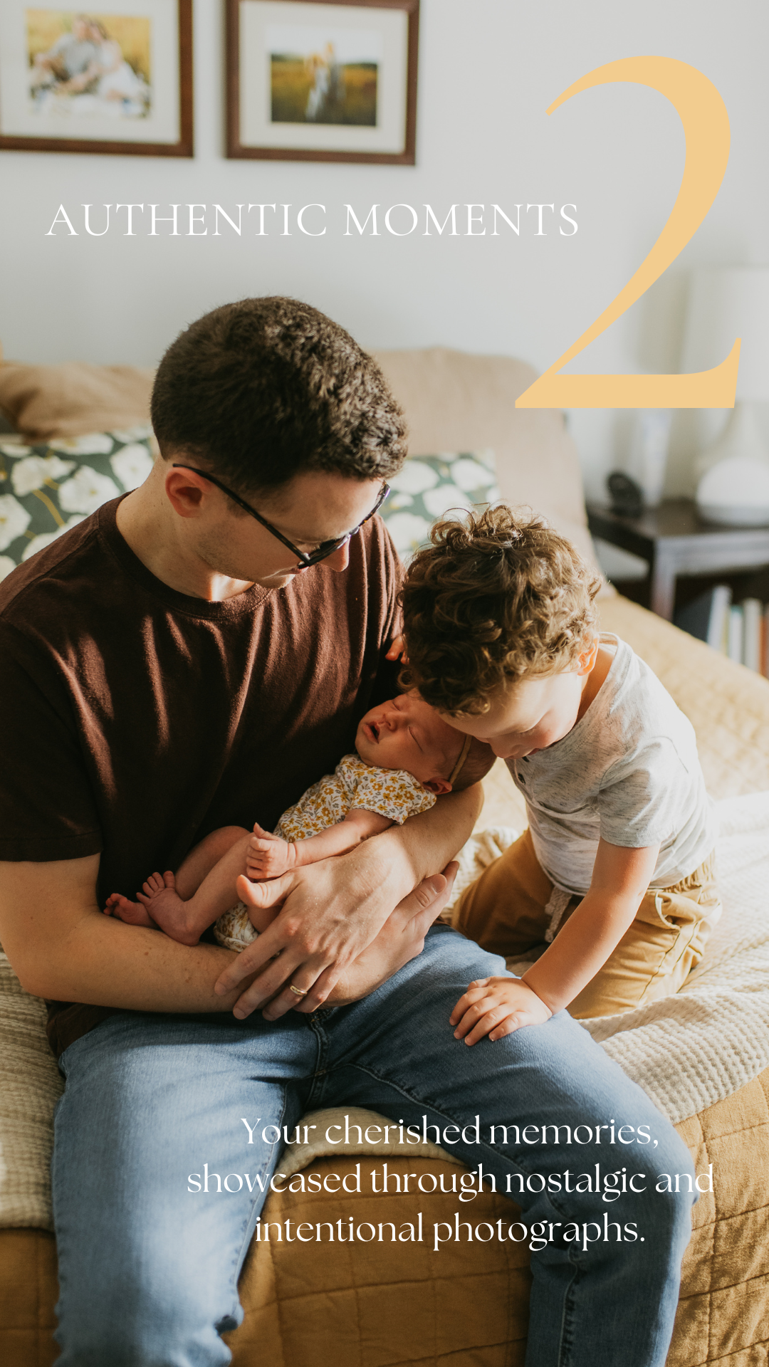 Nostalgic Newborn Photographs with siblings in Knoxville, TN