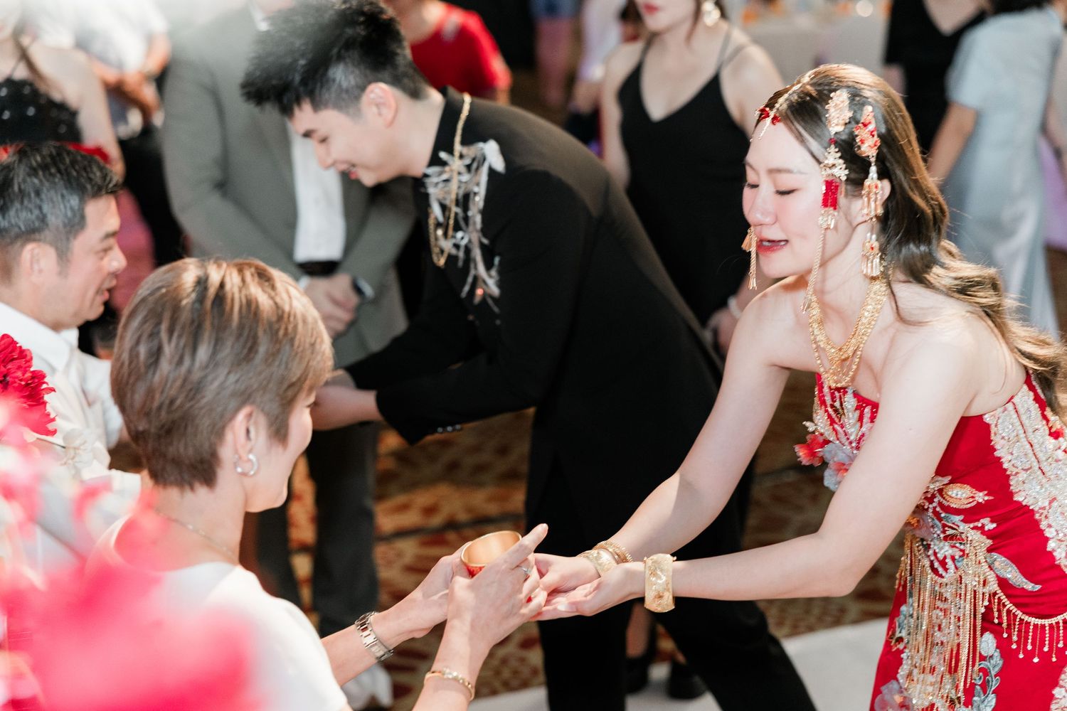 Chinese tea ceremony of Jasmine and Zu Hao at Jasmine Ballroom, RH Hotel, Sibu, Sarawak.