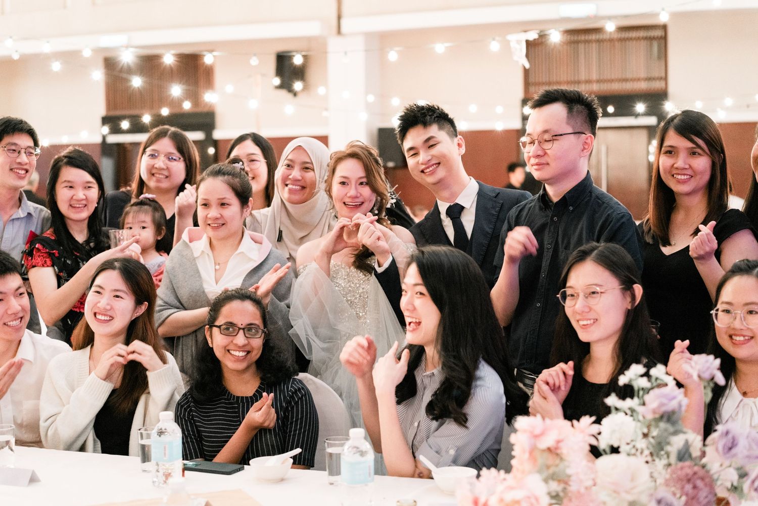 Long table style reception in Sibu, Sarawak, Malaysia
