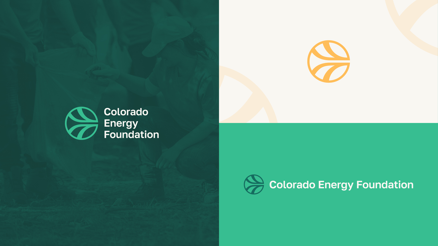 Colorado Energy Foundation branding elements in green and white color scheme.