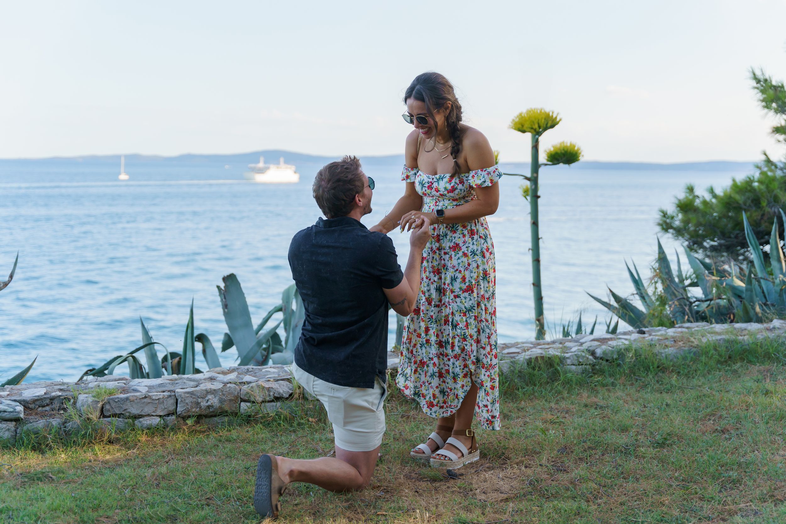 Proposal in Split with seaview