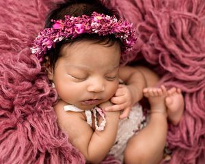 maternity photography brisbane newborn photography brisbane indian dark pink floral halo indian