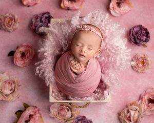 maternity photography brisbane newborn photography brisbane ipswich best photography infant. pink floral basket prop