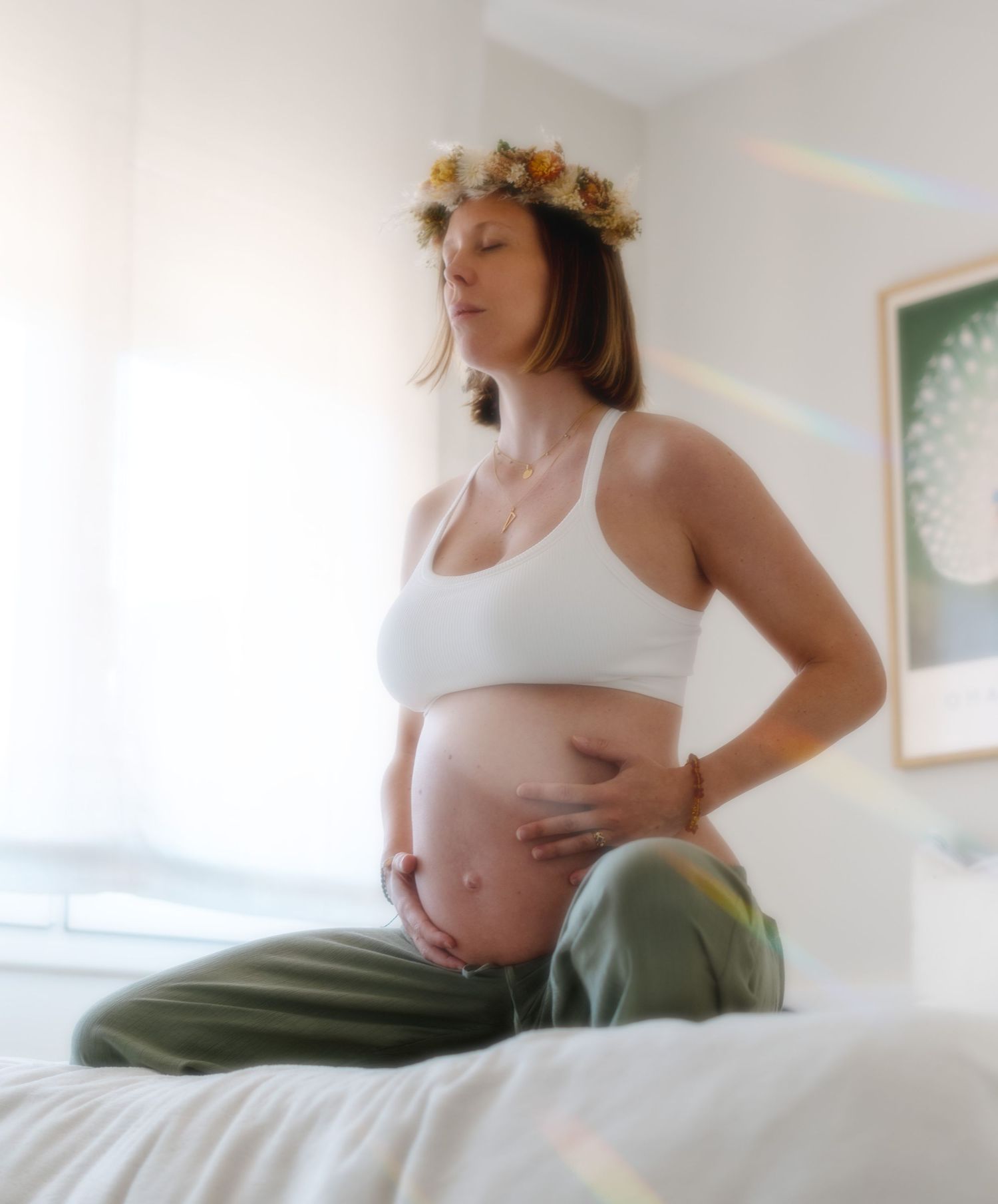 Beautiful pregnant woman