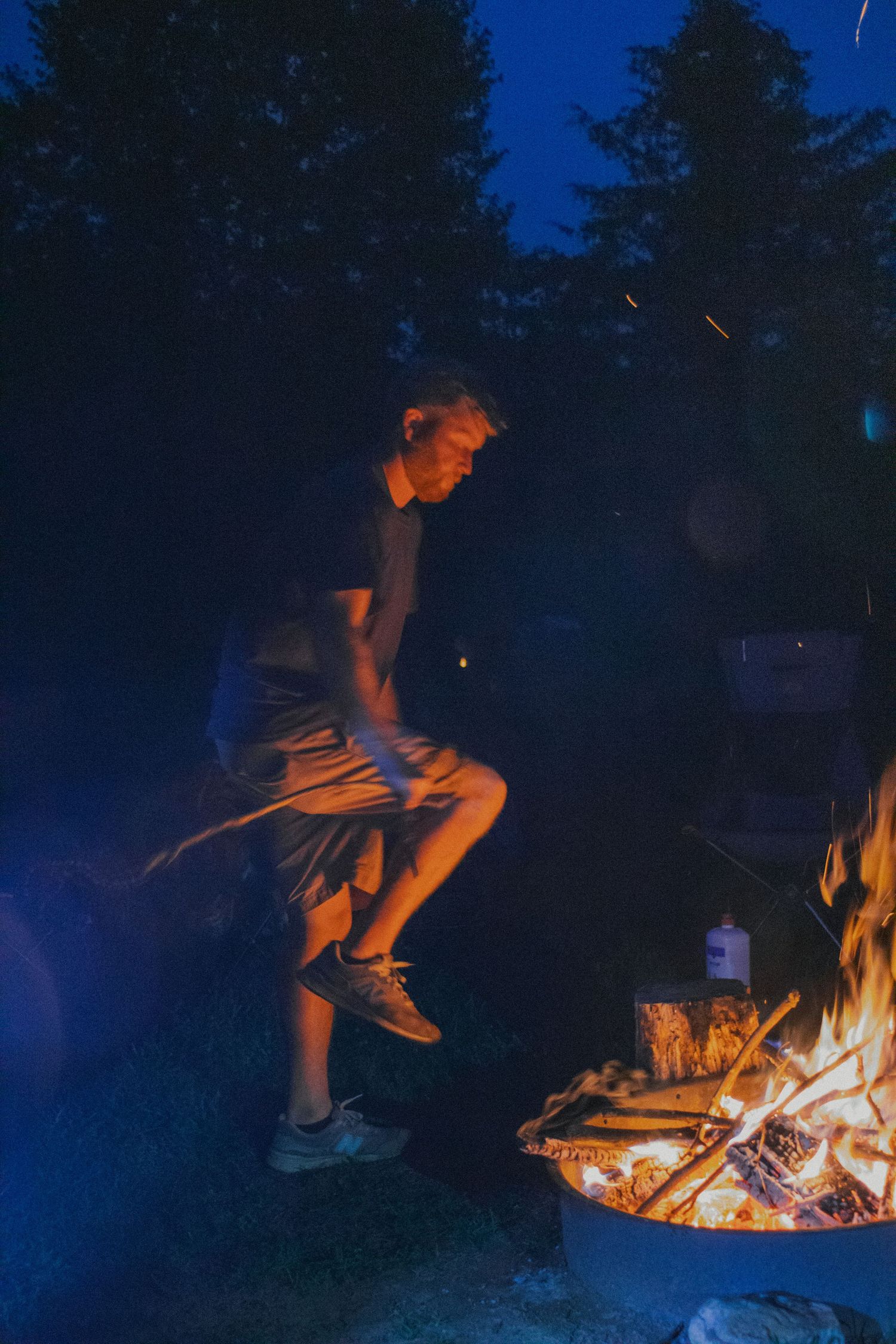 camping photoshoot