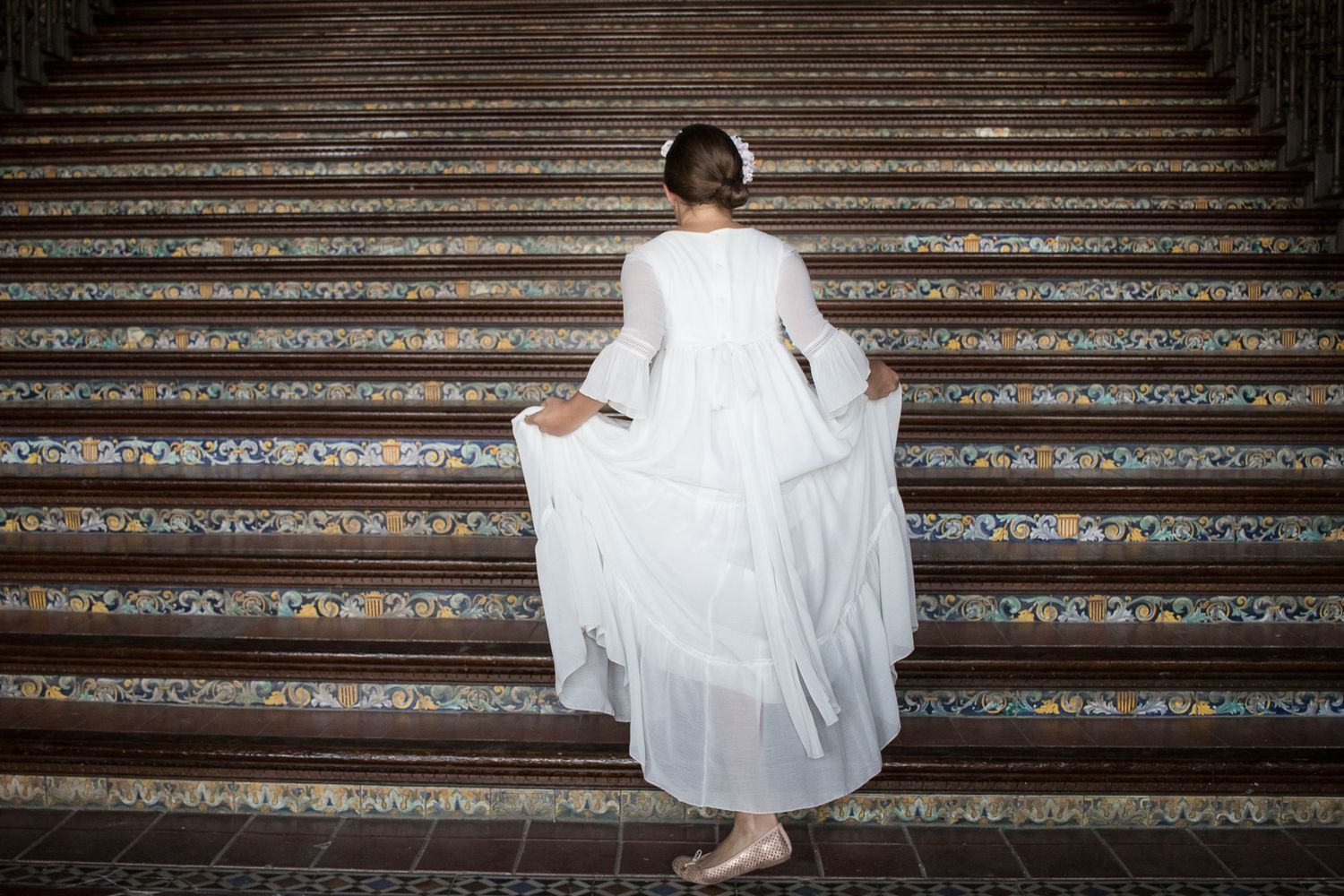 Fotografía de comunión en Sevilla, Ludivine Mimar fotógrafa de familia.