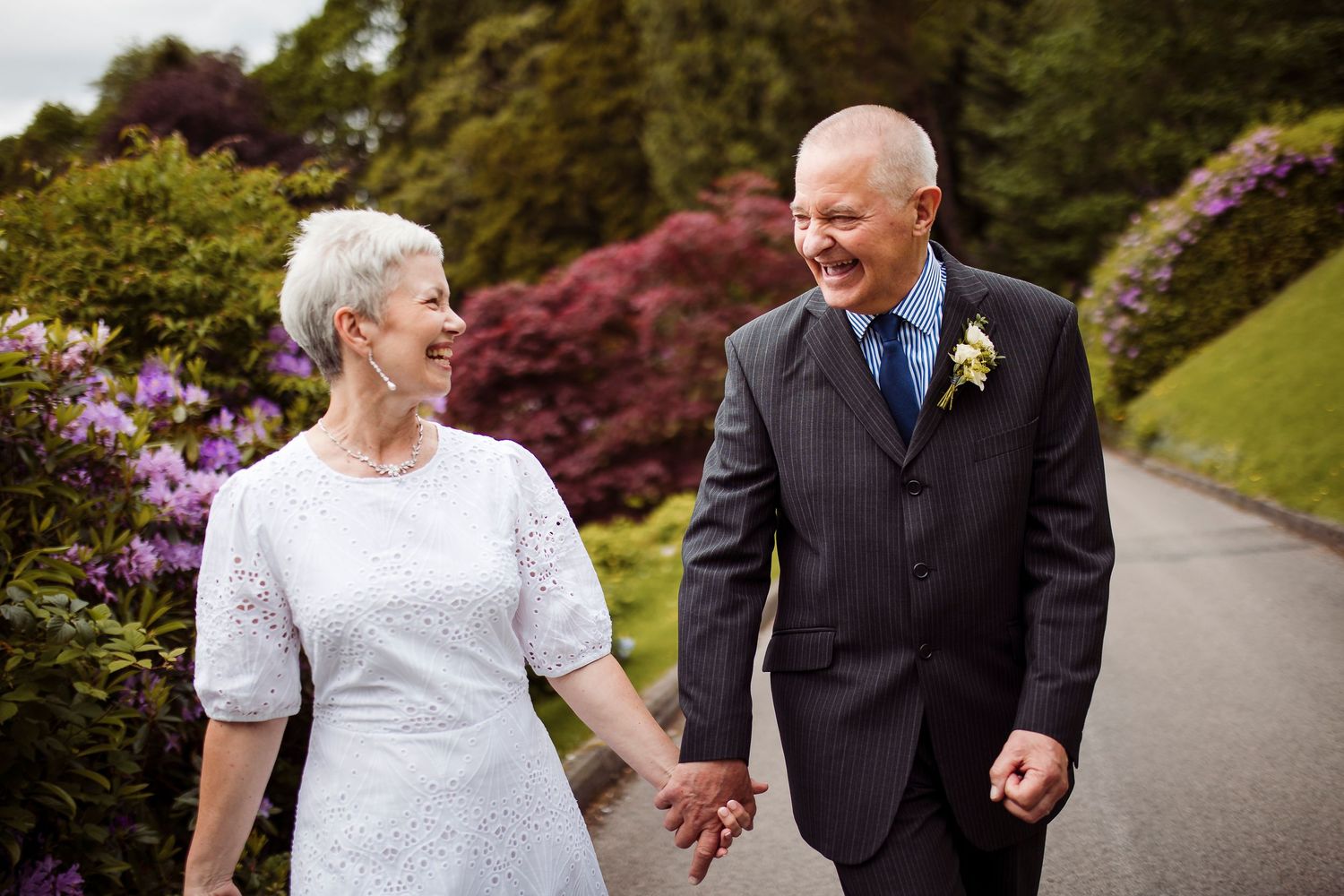 Relaxed elopement style wedding at Merewood Hotel