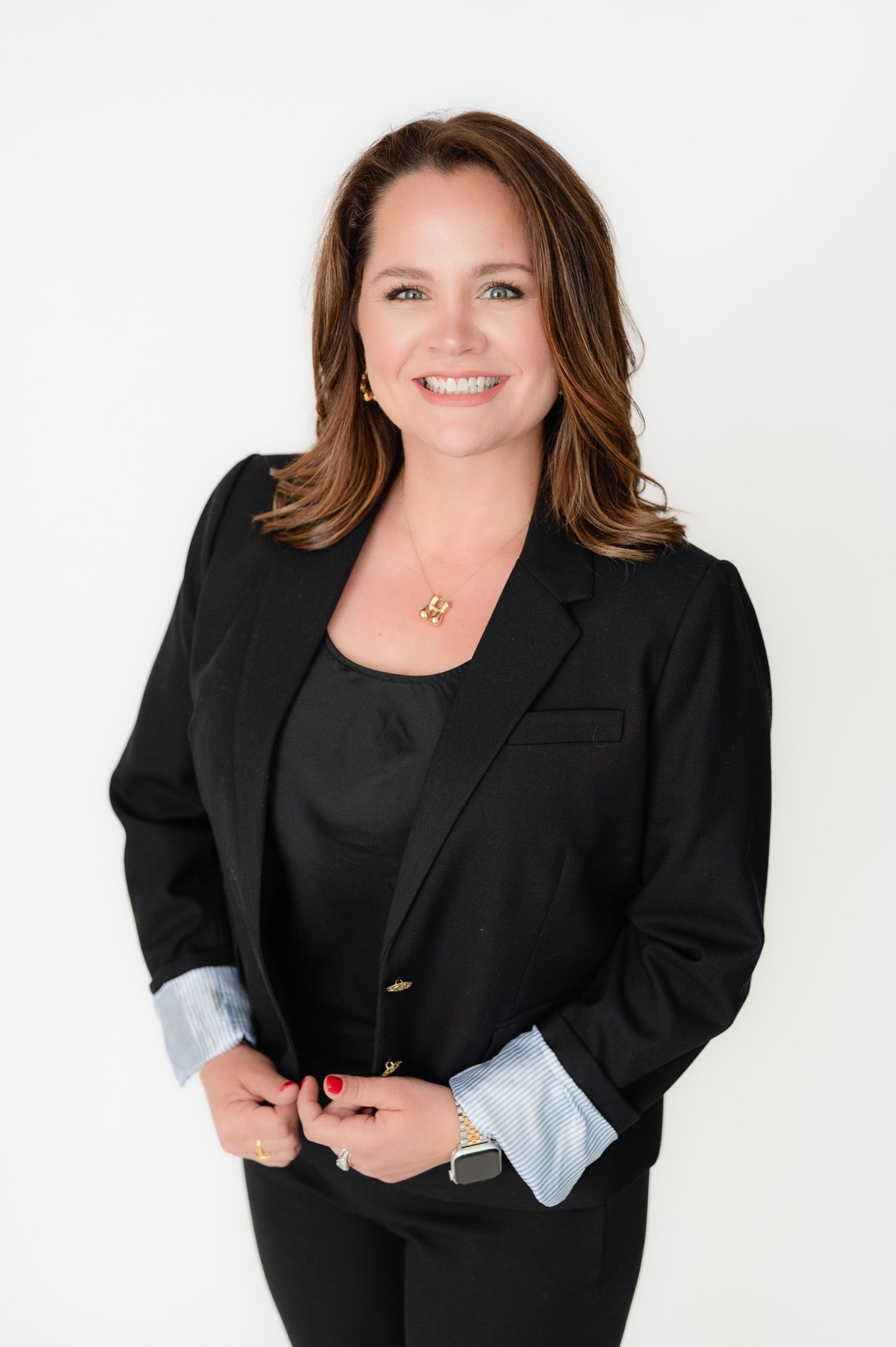 Professional traditional headshot of a Spring TX small business owner at The Creative Photographer