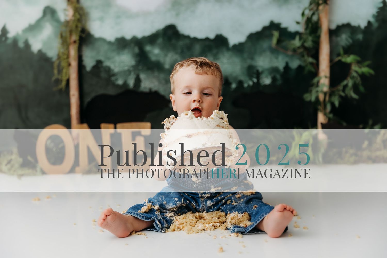 Published 2025, The Photograp[HER] Magazine, Cake Smash Photographer, Angela Roberts Photography