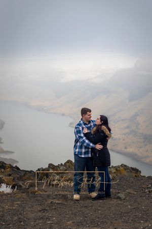Swan Falls Dam Kuna Idaho engagement couple winter