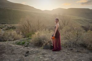 Swan Falls Dam Kuna Idaho senior girl spring