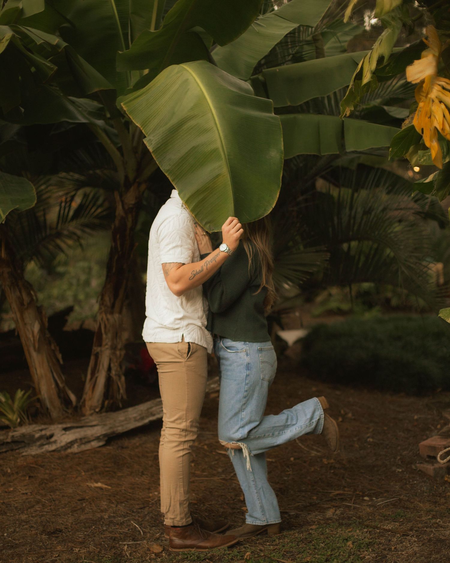 Whimsical dreamy cinematic golden hour couple engagement photos near Chattanooga, TN