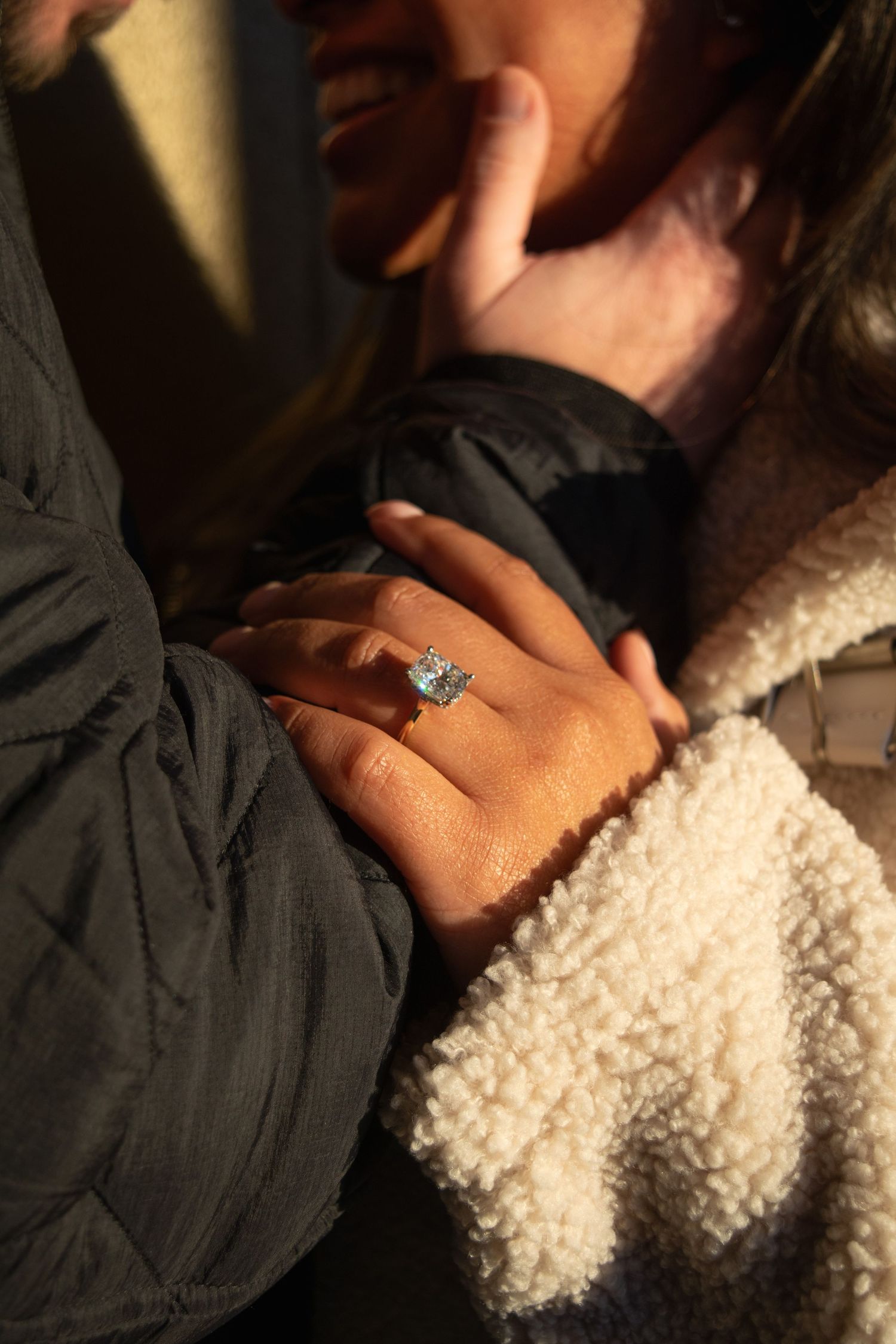 Close up photo of engagement ring