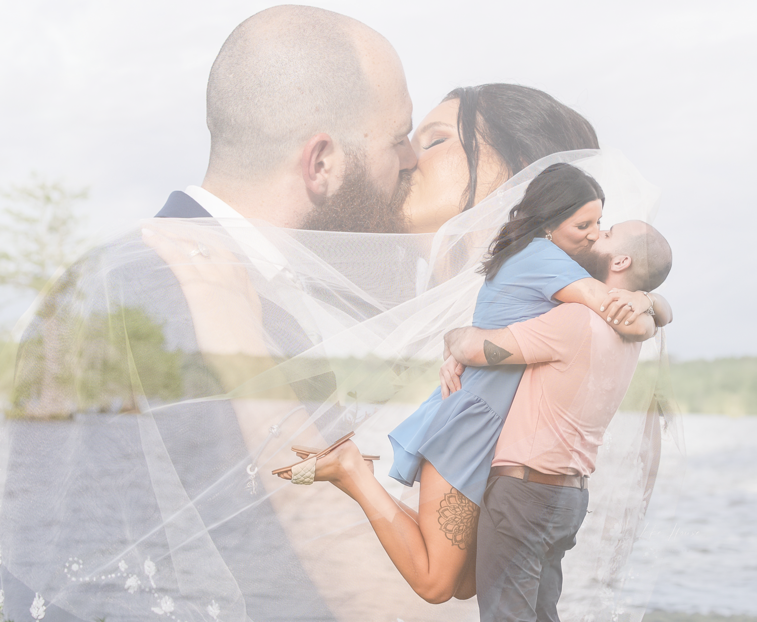 Engagement and wedding day art work picture