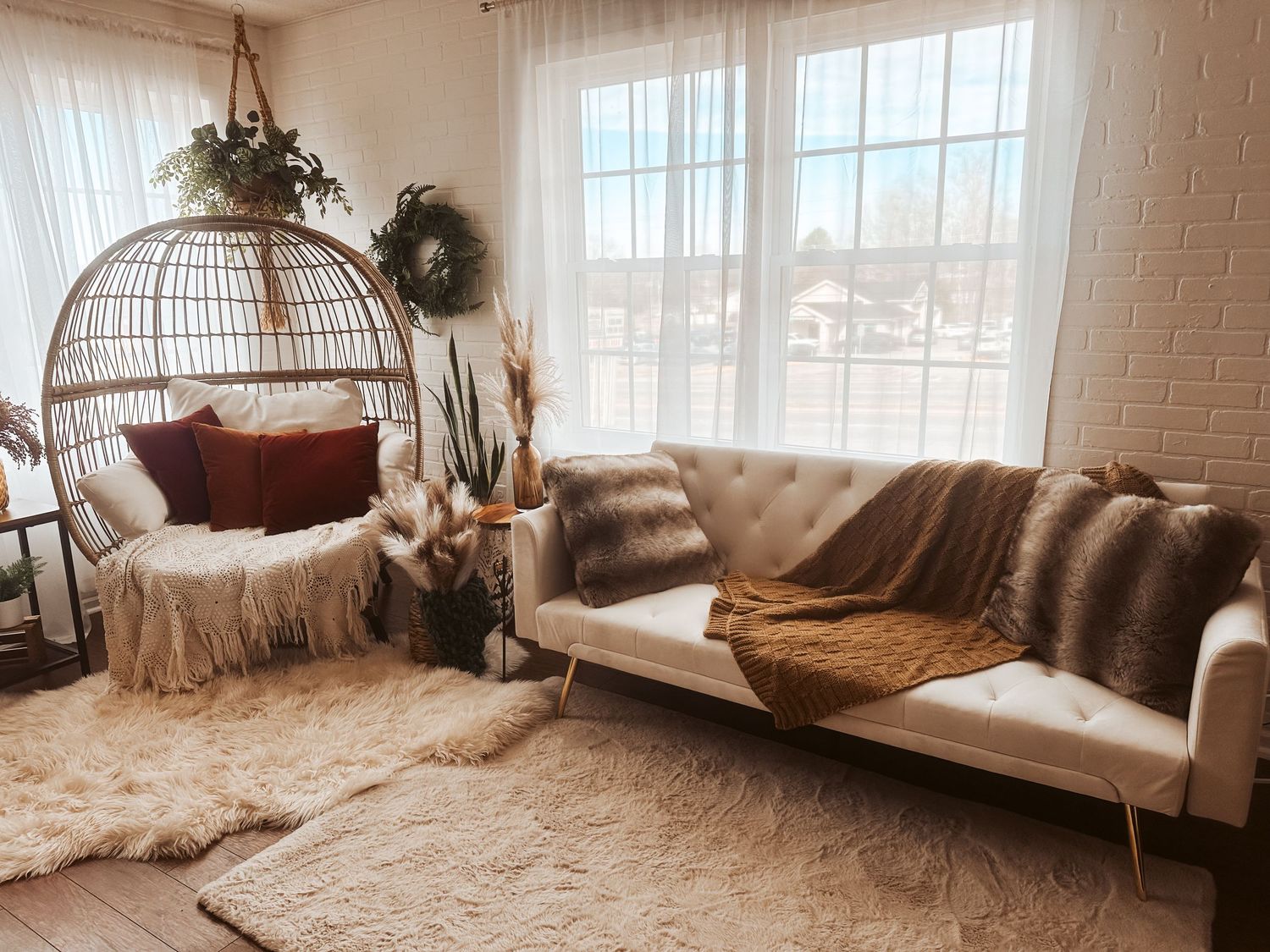 Boho studio vibes inside Urso Photography’s Chattanooga studio.