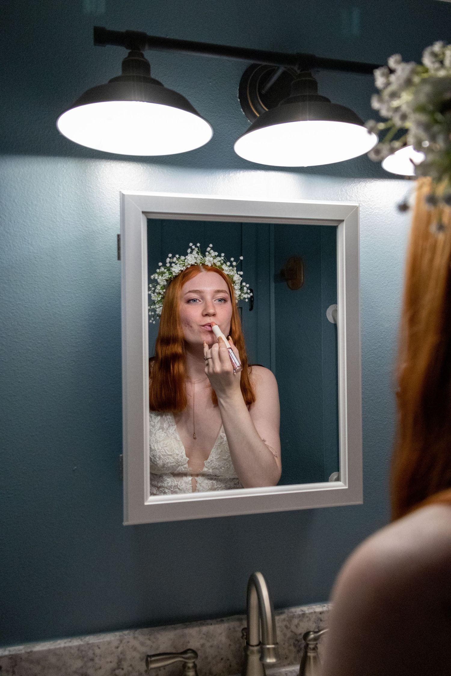 Wedding photography, bride getting ready