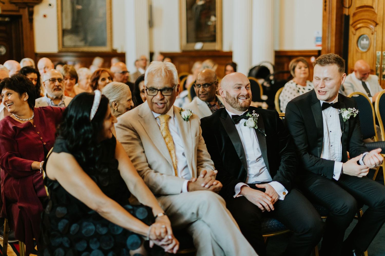Guests at Belfast City Hall wedding