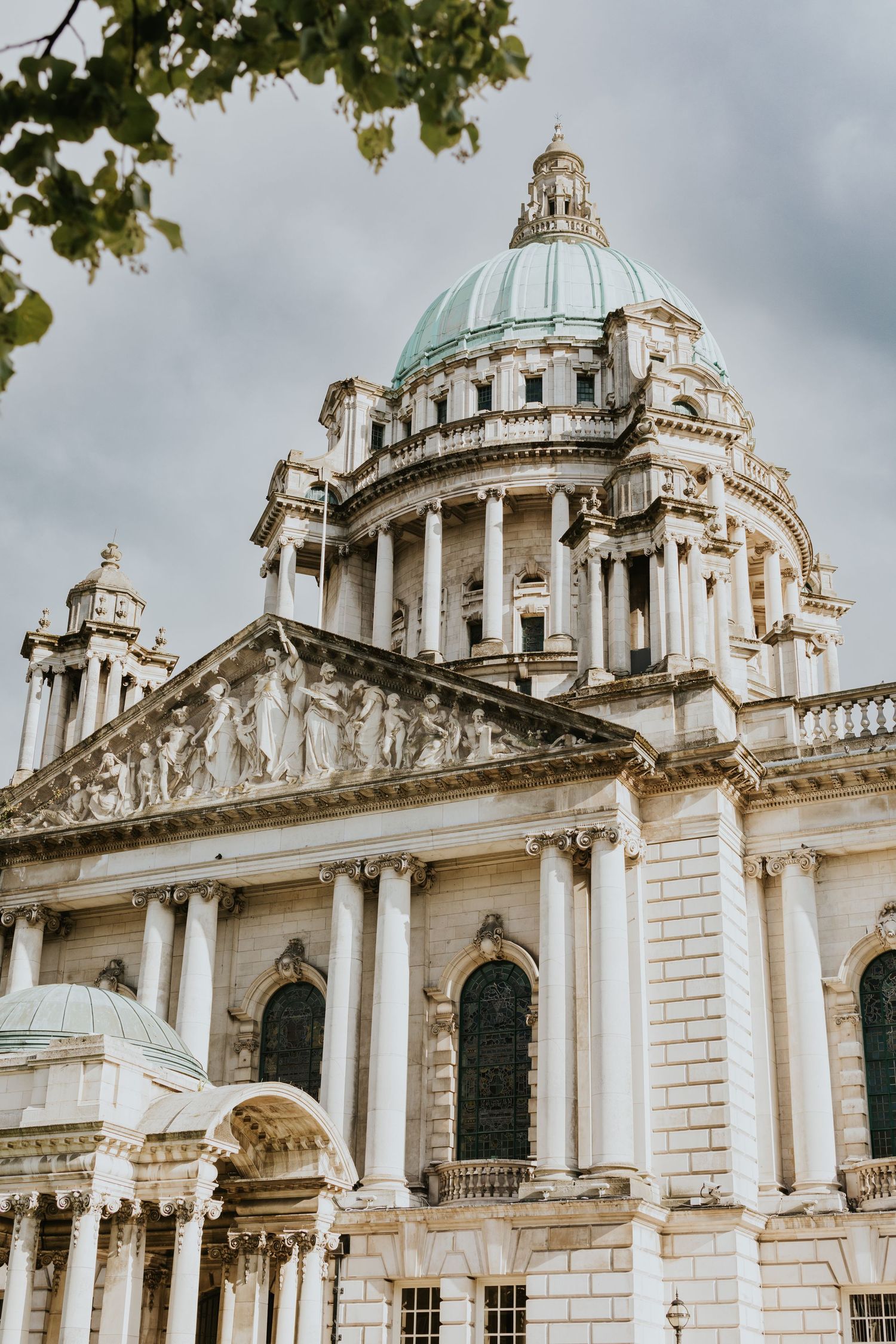 Front of Belfast City Hall