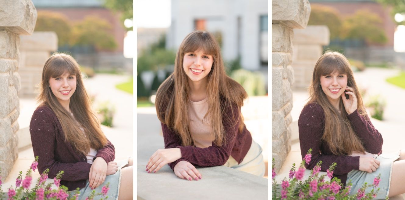 Senior Girl Photo Session in Downtown Bartlesville and OKWU by Bartlesville PHotographer Kristi Bray