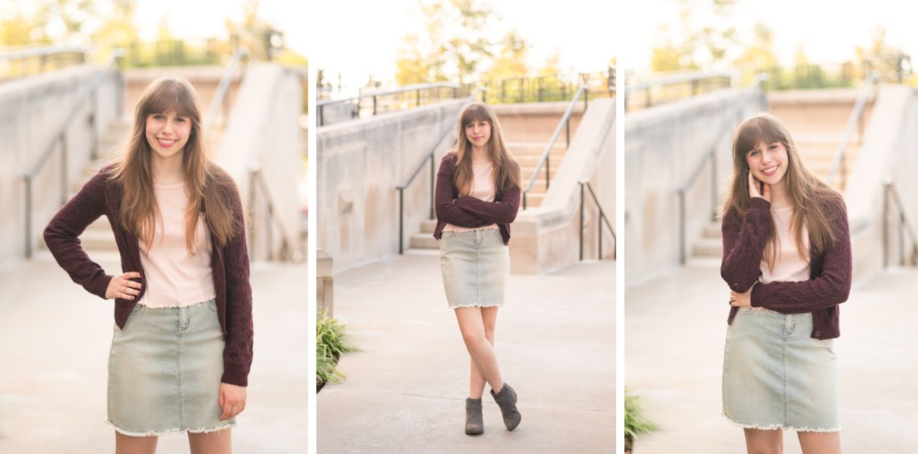Senior Girl Photo Session in Downtown Bartlesville and OKWU by Bartlesville PHotographer Kristi Bray