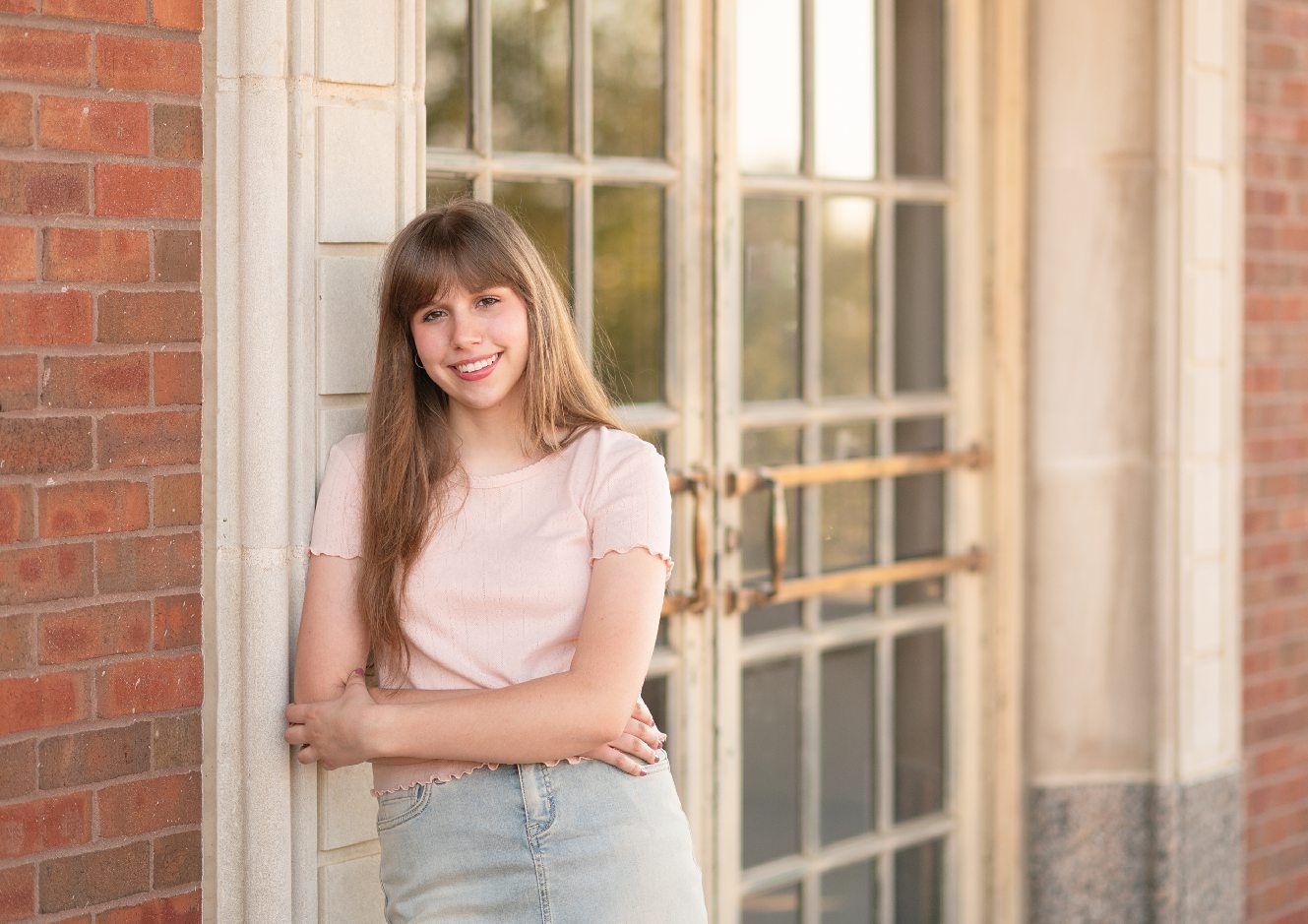 Senior Girl Photo Session in Downtown Bartlesville and OKWU by Bartlesville PHotographer Kristi Bray
