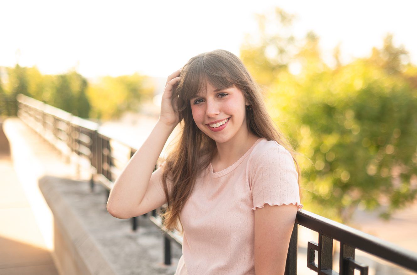 Senior Girl Photo Session in Downtown Bartlesville and OKWU by Bartlesville PHotographer Kristi Bray