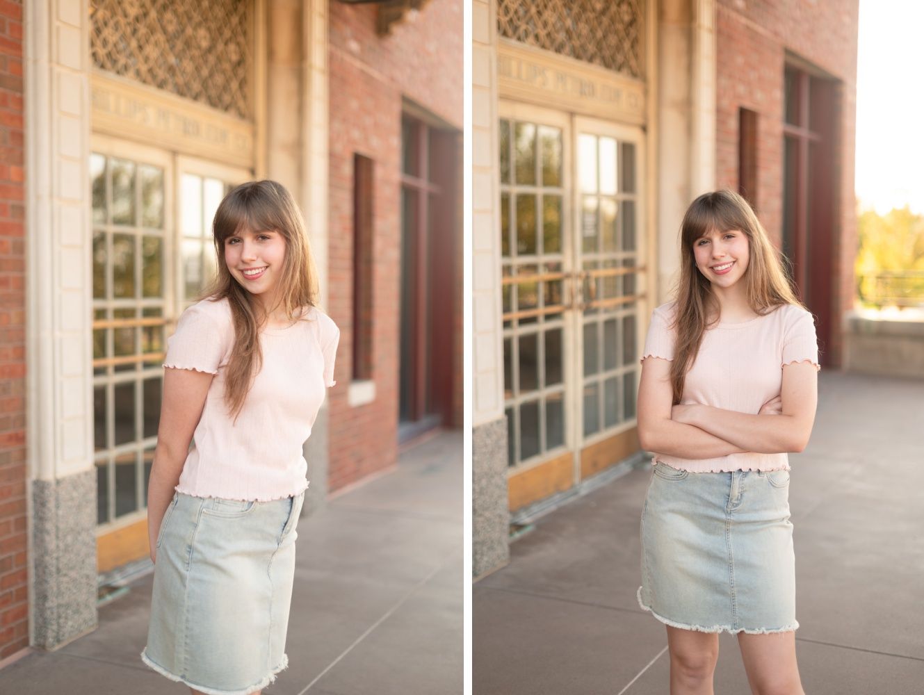 Senior Girl Photo Session in Downtown Bartlesville and OKWU by Bartlesville PHotographer Kristi Bray