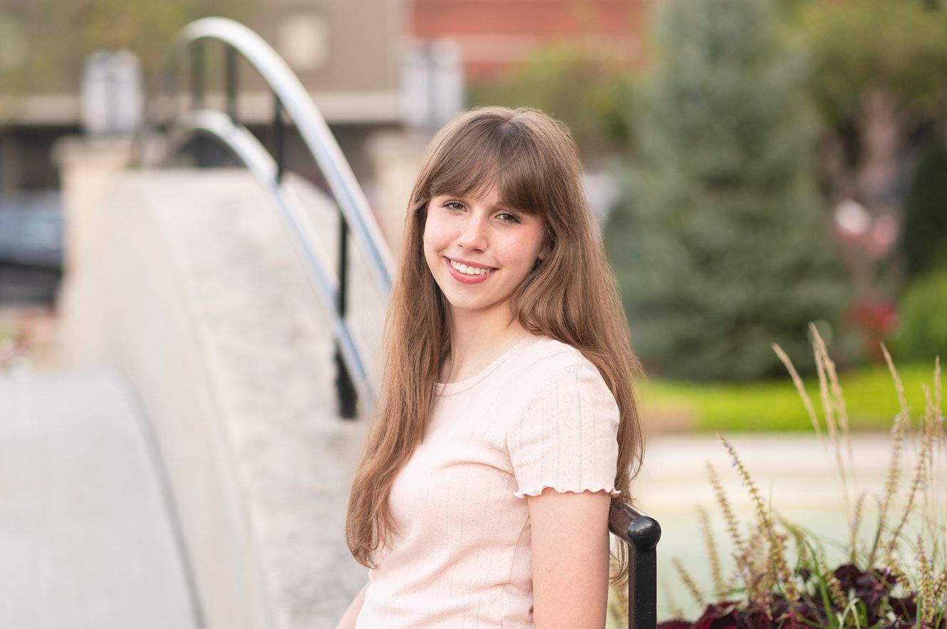 Senior Girl Photo Session in Downtown Bartlesville and OKWU by Bartlesville PHotographer Kristi Bray