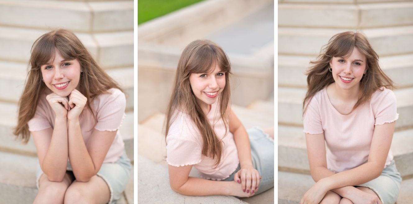 Senior Girl Photo Session in Downtown Bartlesville and OKWU by Bartlesville PHotographer Kristi Bray
