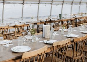 Simple table decor at Farmer Brown's Greenhouse, New Brunswick wedding photographer, book themed wedding, elegant rustic venue Moncton