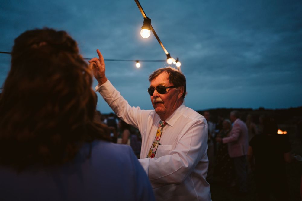 Dramatic wedding portrait at dusk captured by Surrey wedding photographer Will Stedman