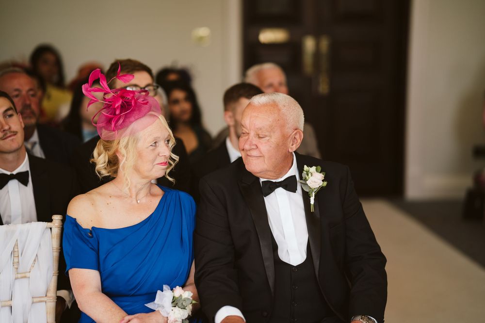 Bride and groom at their evening wedding reception, documentary photography by Will Stedman