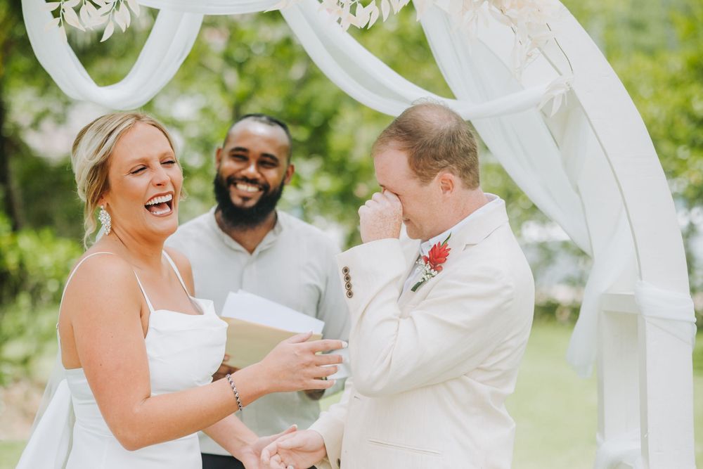 St Lucia photographer captures intimate and fun destination wedding at Zoetry Marigot Bay, St Lucia