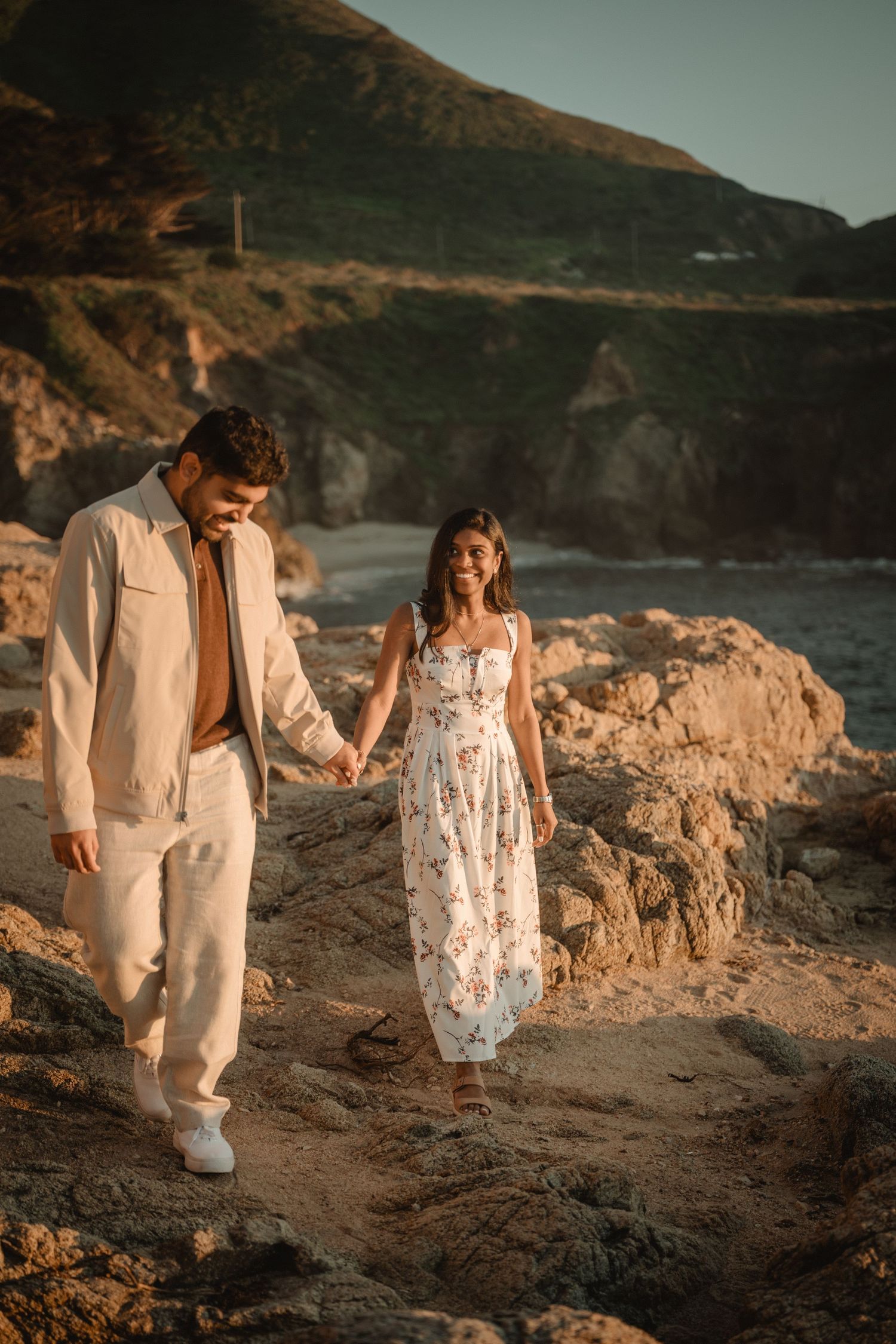 engagement photos in big sur