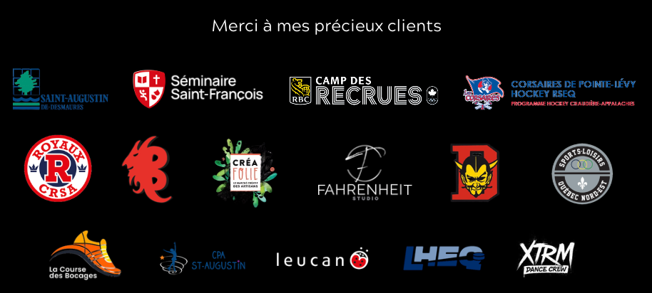 A row of company and organization logos including educational institutions and business partners displayed on a dark background.