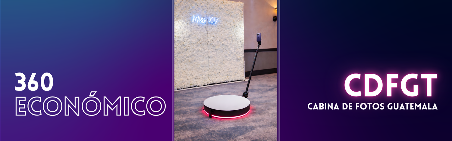 Video booth Spinner 360 Básico en evento social en Guatemala