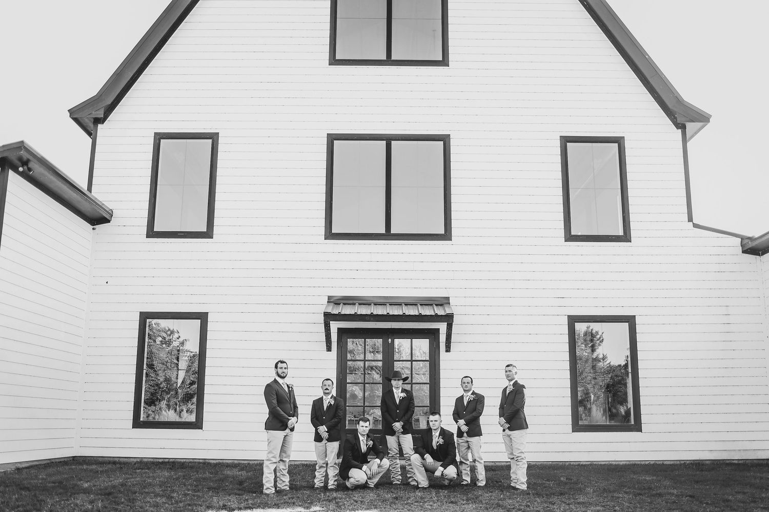 Groomsmen walking at The Barn at Paradise wedding